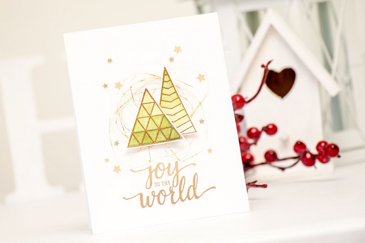 Yana Smakula | Hero Arts Joy To the World Card