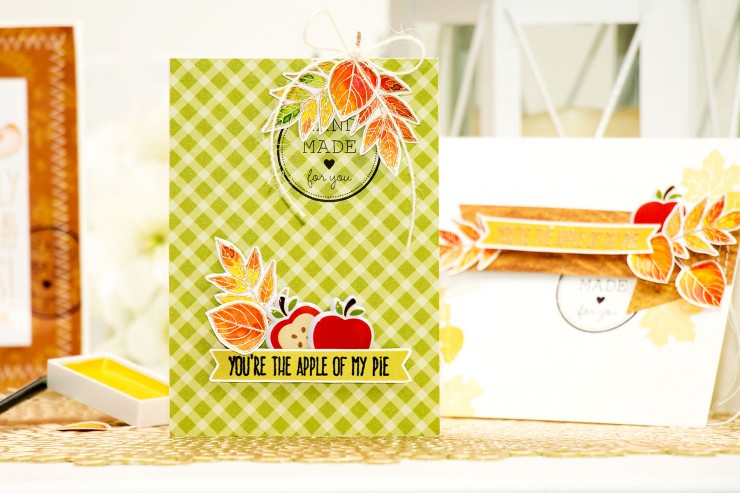 Yana Smakula | Simon Says Stamp November Card Kit. You're The Apple of my Eye