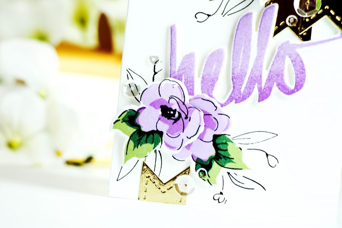 Altenew + Pretty Pink Posh | Hello Painted Flowers Stamps