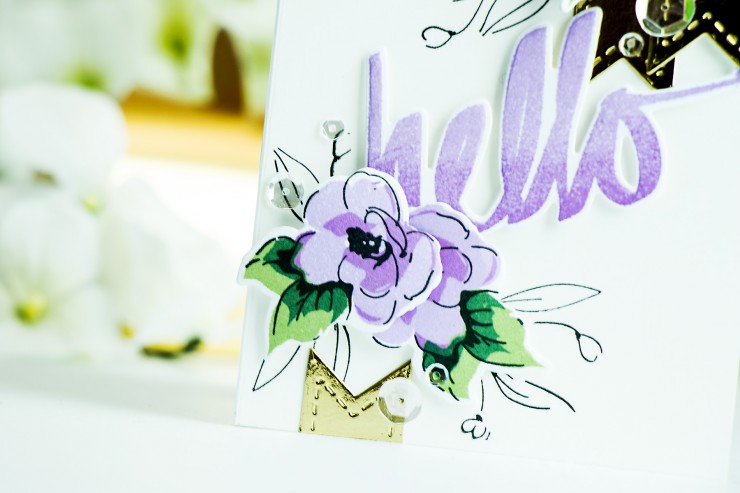 Yana Smakula | Altenew + Pretty Pink Posh Blog Hop Hello Card