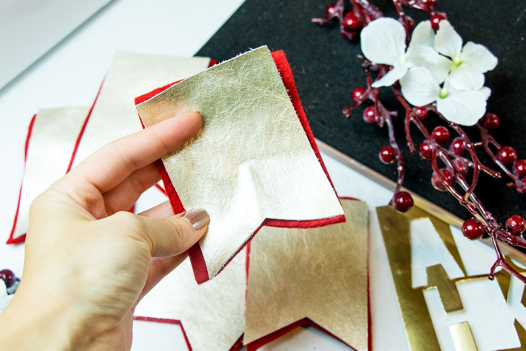 Spellbinders | Holiday Table Decorations - Banner, Utencils Holder and a Place Card using Contour Dies by Yana Smakula