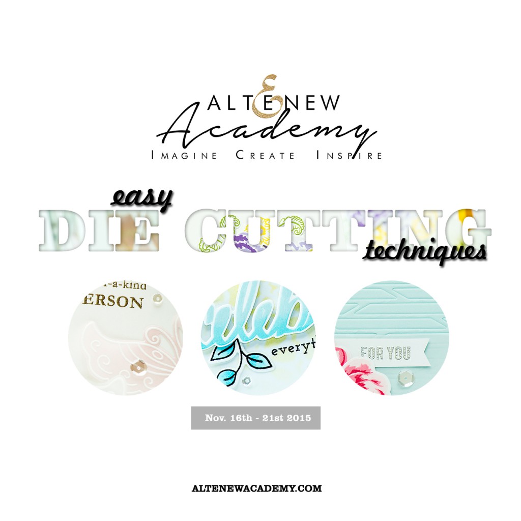 New Class: Easy Die Cutting Techniques with Altenew. Giveaway!