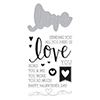 Hero Arts Stamp & Cuts LOVE Coordinating Stamp And Die Set DC175