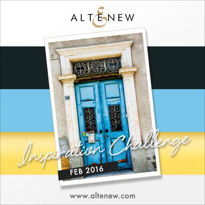 Altenew | February Inspiration Challenge. Video - easy wet watercol