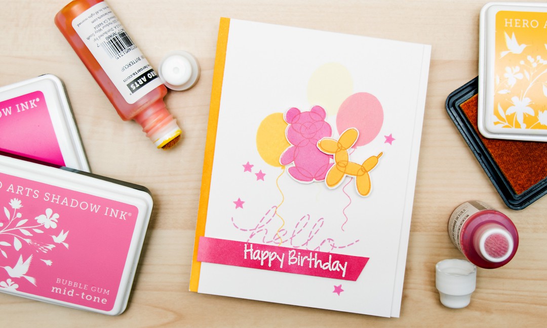 Hero Arts | Happy Birthday Balloon Animal Card