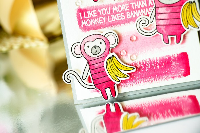 MFT Guest Designer| Monkey Valentine's Day Card