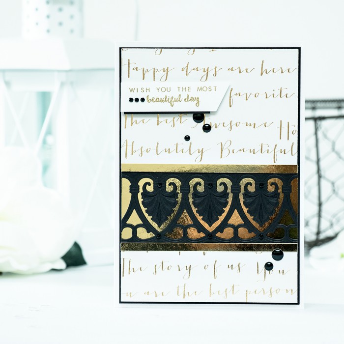 Spellbinders | Wish You the Most Beautiful Day Card with new Art Deco Collection. Video by Yana Smakula