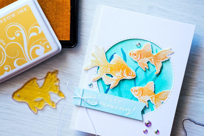 Hero Arts | Color Layering Sparkling Gold Fish. Video by Yana Smakula