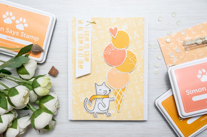 Simon Says Stamp | I Scream for Ice Cream Card by Yana Smakula