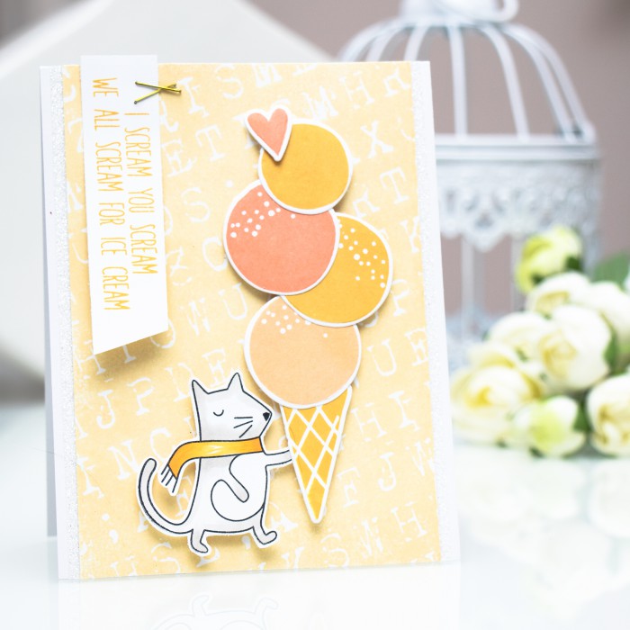 Simon Says Stamp | I Scream for Ice Cream Card by Yana Smakula