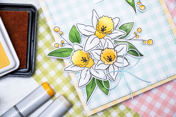 Simon Says Stamp | Beautiful Daffodils Spring Card by Yana Smakula