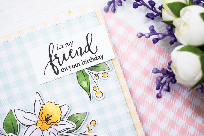 Simon Says Stamp | Beautiful Daffodils Spring Card by Yana Smakula