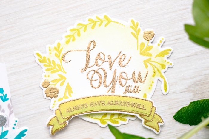 WPlus9 | Love You Still - Silver Stamping & Heat Embossing. Love & Valentine's Day Card by Yana Smakula