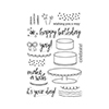 Hero Arts Clear Stamps BIRTHDAY CAKE LAYERING CL950