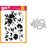 Wplus9 Watercolored Anemones Set Clear Stamp and Die Combo