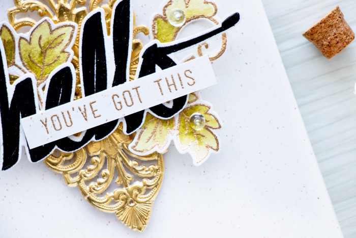 Altenew | Encouragement card with simple layers by Yana Smakula