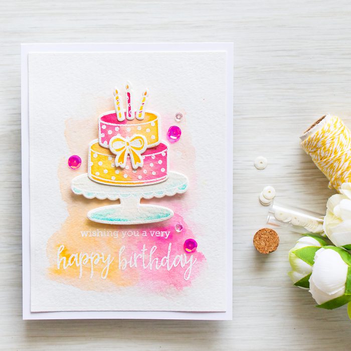 Hero Arts | Watercolor Birthday Cake