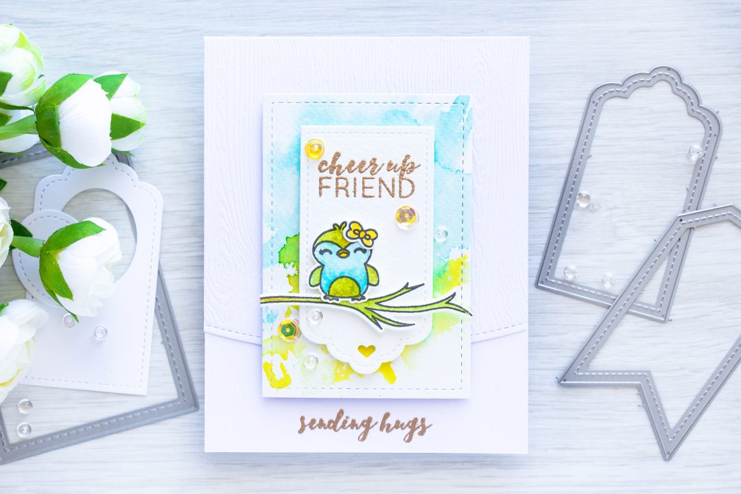 Pretty Pink Posh | May Release Blog Hop - Cheer Up Friend Watercolor Card