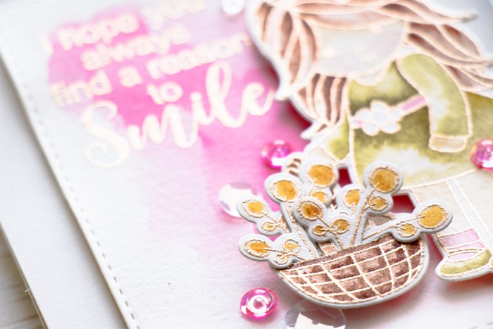 Simon Says Stamp | Watercolor Flower Basket - Melody's Easter Reason To Smile Card