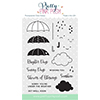 Pretty Pink Posh RAINY DAYS Clear Stamp Set PPPS003