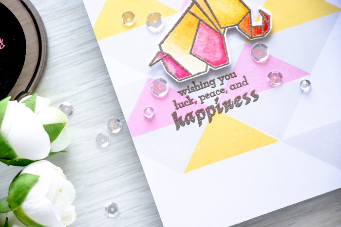 Altenew | Watercolor Origami Card by Yana Smakula