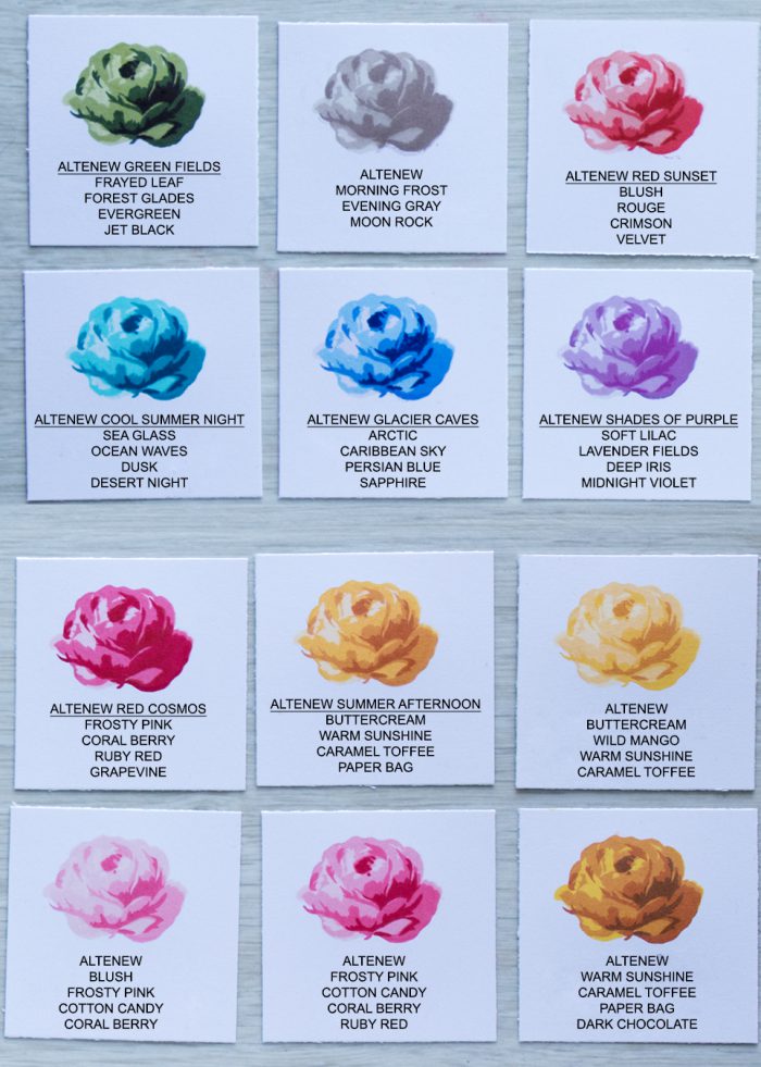 Buttercream Color Chart