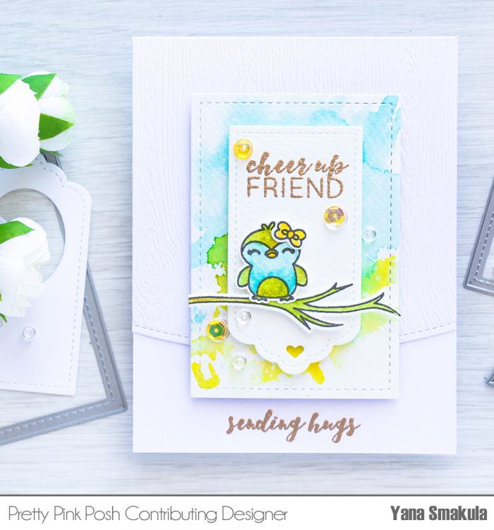 Pretty Pink Posh | May Release Blog Hop - Cheer Up Friend Watercolor Card