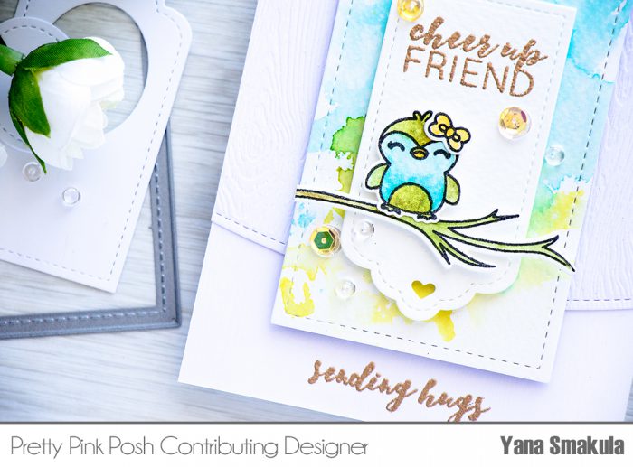 Pretty Pink Posh | May Release Blog Hop - Cheer Up Friend Watercolor Card