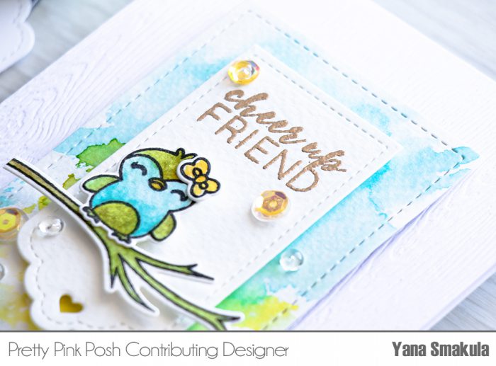 Pretty Pink Posh | May Release Blog Hop - Cheer Up Friend Watercolor Card
