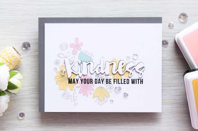 Simon Says Stamp | Subtle Background Stamping - Kindness