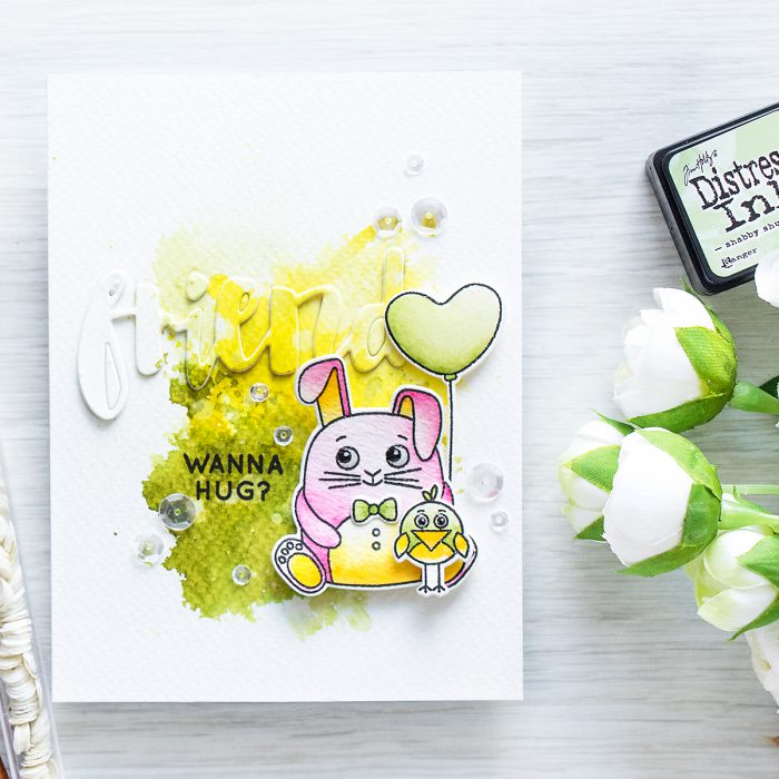 Simon Says Stamp | Watercolor Want a Hug Card