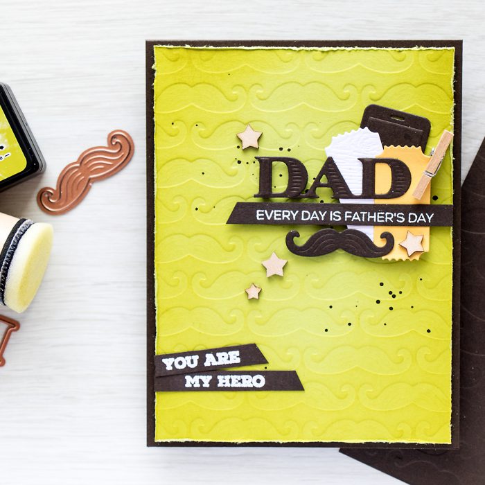 Spellbinders | DIY embossing plates. Father's Day Card. Video