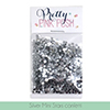 Pretty Pink Posh Silver Mini Star Confetti Sequins