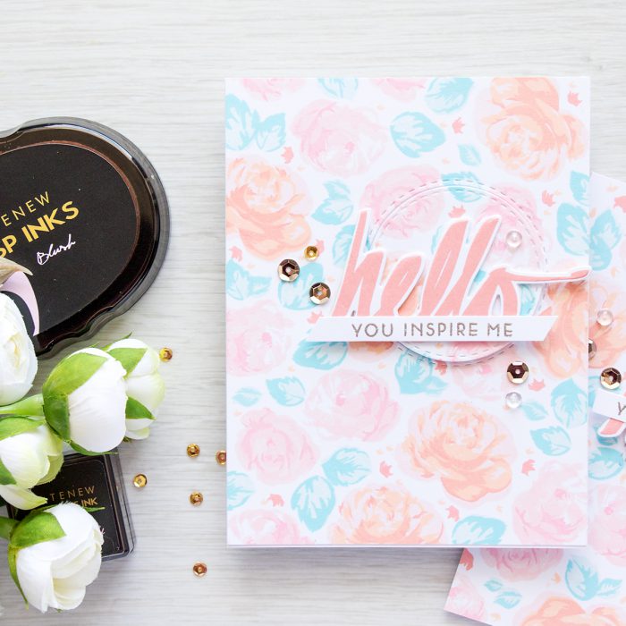 Altenew | Vintage-inspired Rose Stamped Patterns. Video + Giveaway