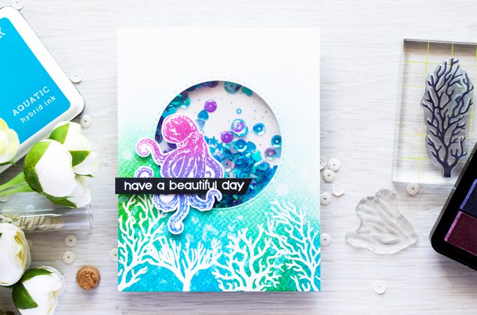 July 2016 My Monthly Have a Beautiful Day Card by Yana Smakula for Hero Arts