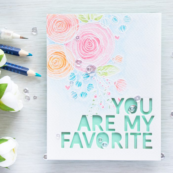 Simon Says Stamp | Watercolor cards with Watercolor pencils