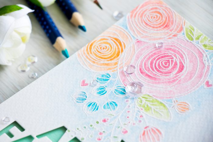 Simon Says Stamp | Watercolor cards with Watercolor pencils