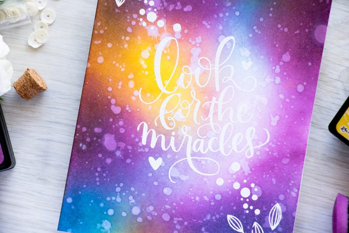 Simon Says Stamp | Galaxy Ink Blended Background - Look For The Miracles