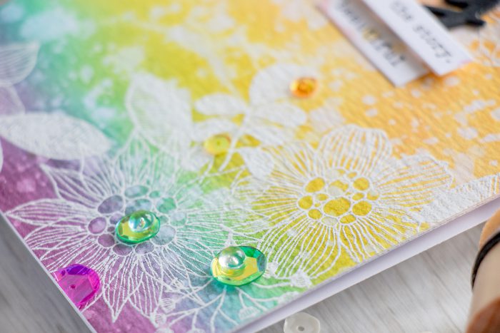 Simon Says Stamp | Distress Ink Rainbow Background & The Rainbow Card Challenge