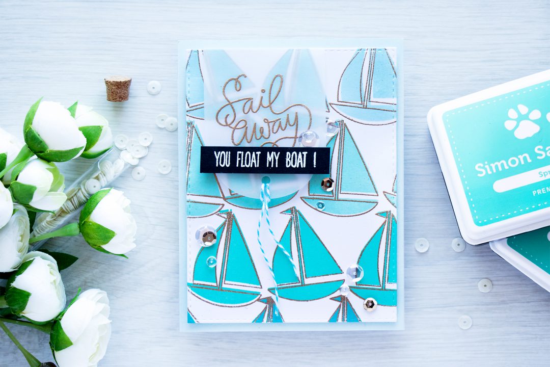 Simon Says Stamp | Ombre Pattern Stamping. You Float My Boat