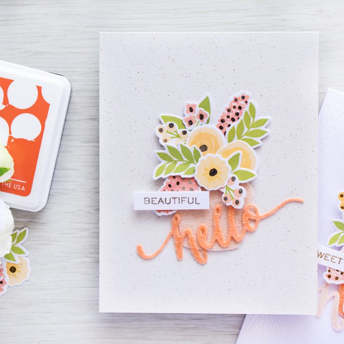 WPlus9 | Add Foiled Accents to your Color Layering Floral images with Heat Embossing. Video and Project by Yana Smakula