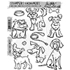 Tim Holtz Cling Rubber Stamps 2016 CRAZY DOGS CMS271