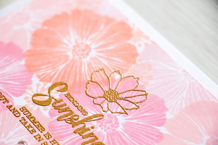 Simon Says Stamp | Sending Sunshine Stamped Floral Pattern Cards with Masterpiece Box Products.