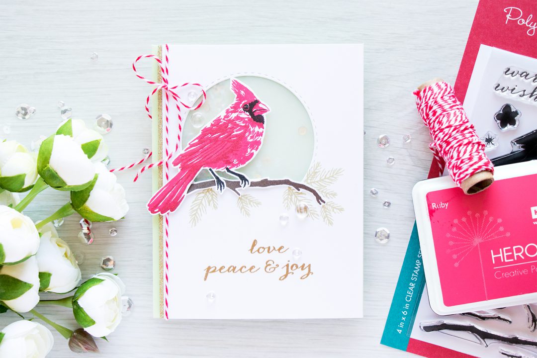 Simon Says Stamp + Hero Arts | Masterpiece Box – Color Layering Cardinal Card by Yana Smakula