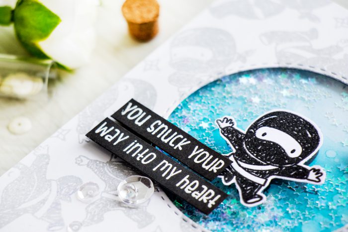 Simon Says Stamp | Tiny Ninjas You Snuck Your Way Into My Heart card | Masterpiece Box Release - Mama Elephant