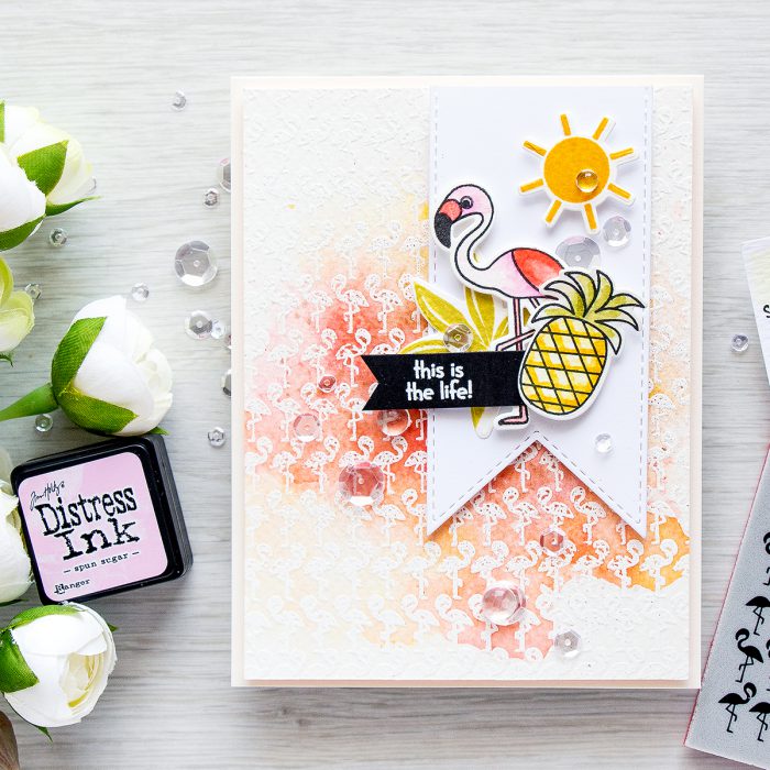 Simon Says Stamp | This is Life - Flamingo Card using Summertime Animals stamp set