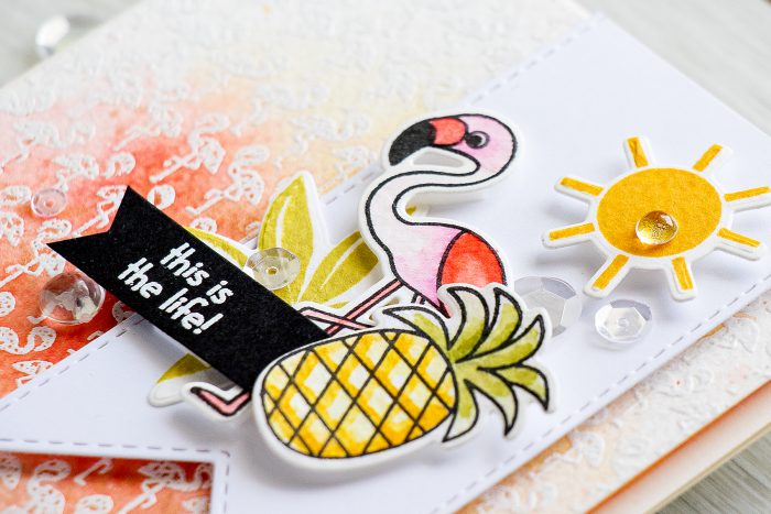 Simon Says Stamp | This is Life - Flamingo Card using Summertime Animals stamp set