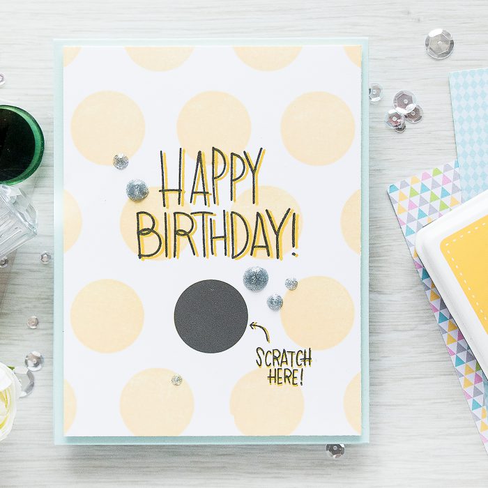 Simon Says Stamp | September 2016 Card Kit - Scratch Off Cards - Happy Birthday by Yana Smakula