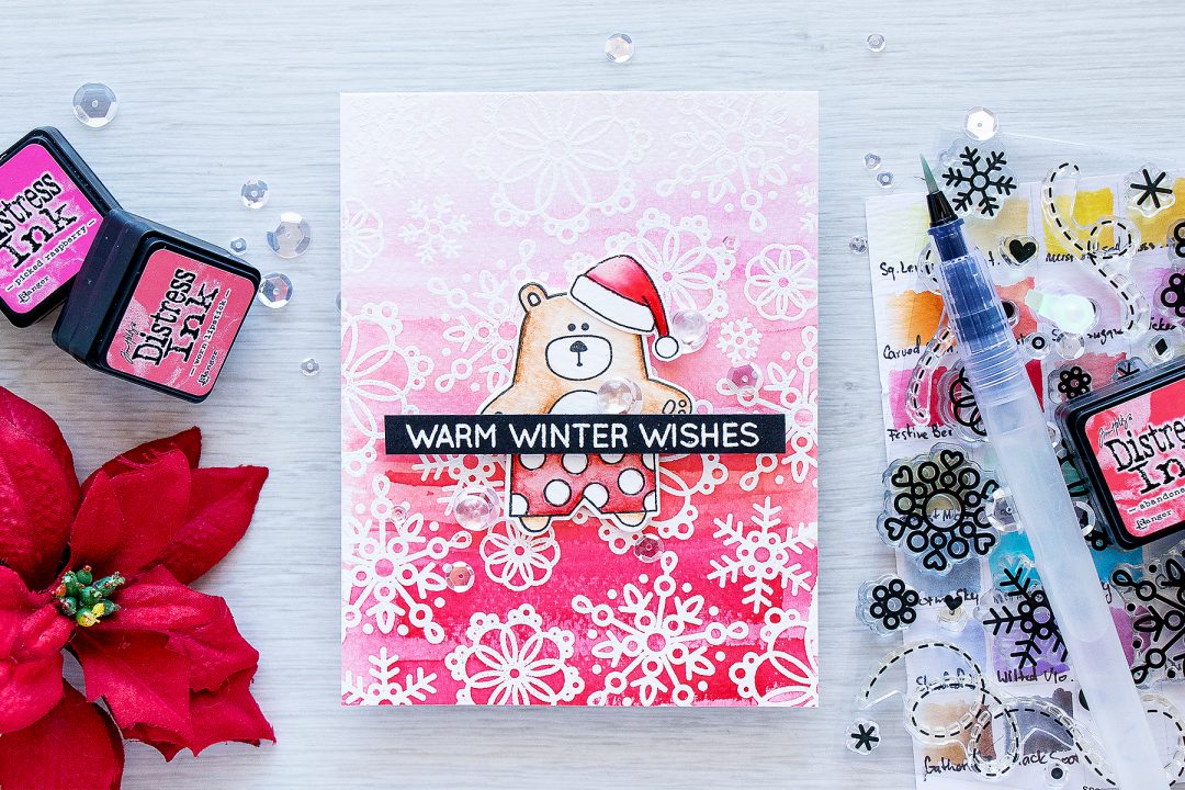 Simon Says Stamp | Warm Winter Wishes Holiday Card with Summertime Animals