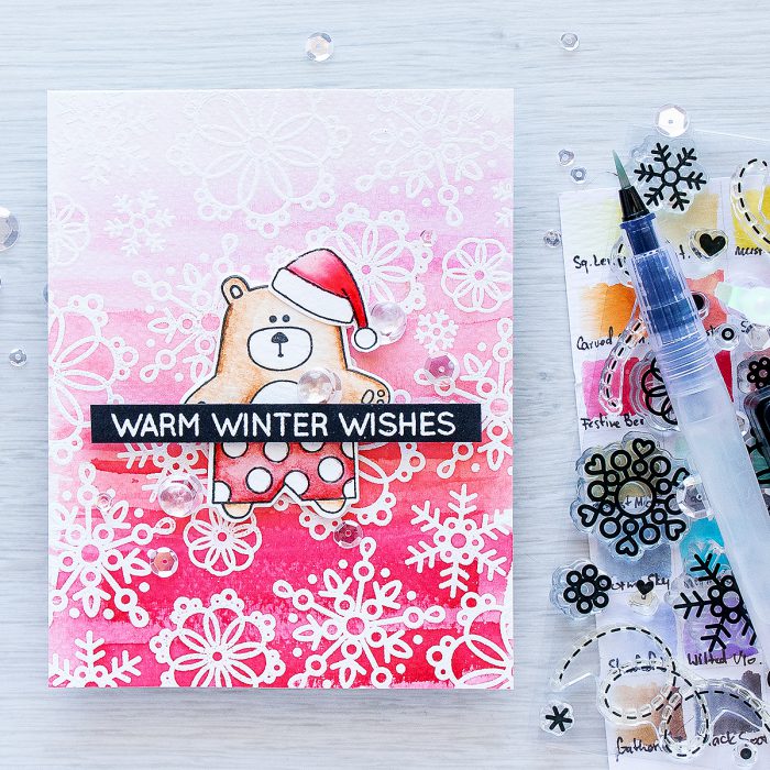 Simon Says Stamp | Warm Winter Wishes Holiday Card with Summertime Animals